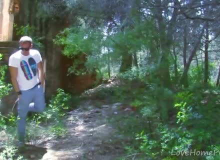 Rough Fuck In Forest With Curvy Tattooed Slut